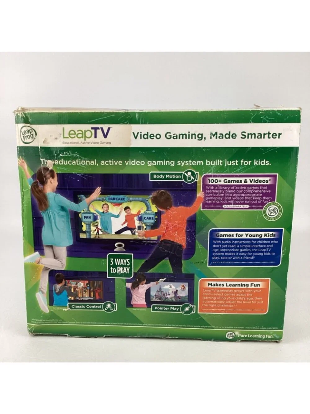 Leap Frog Leap TV Educational Active Video Gaming System Interactive TESTED